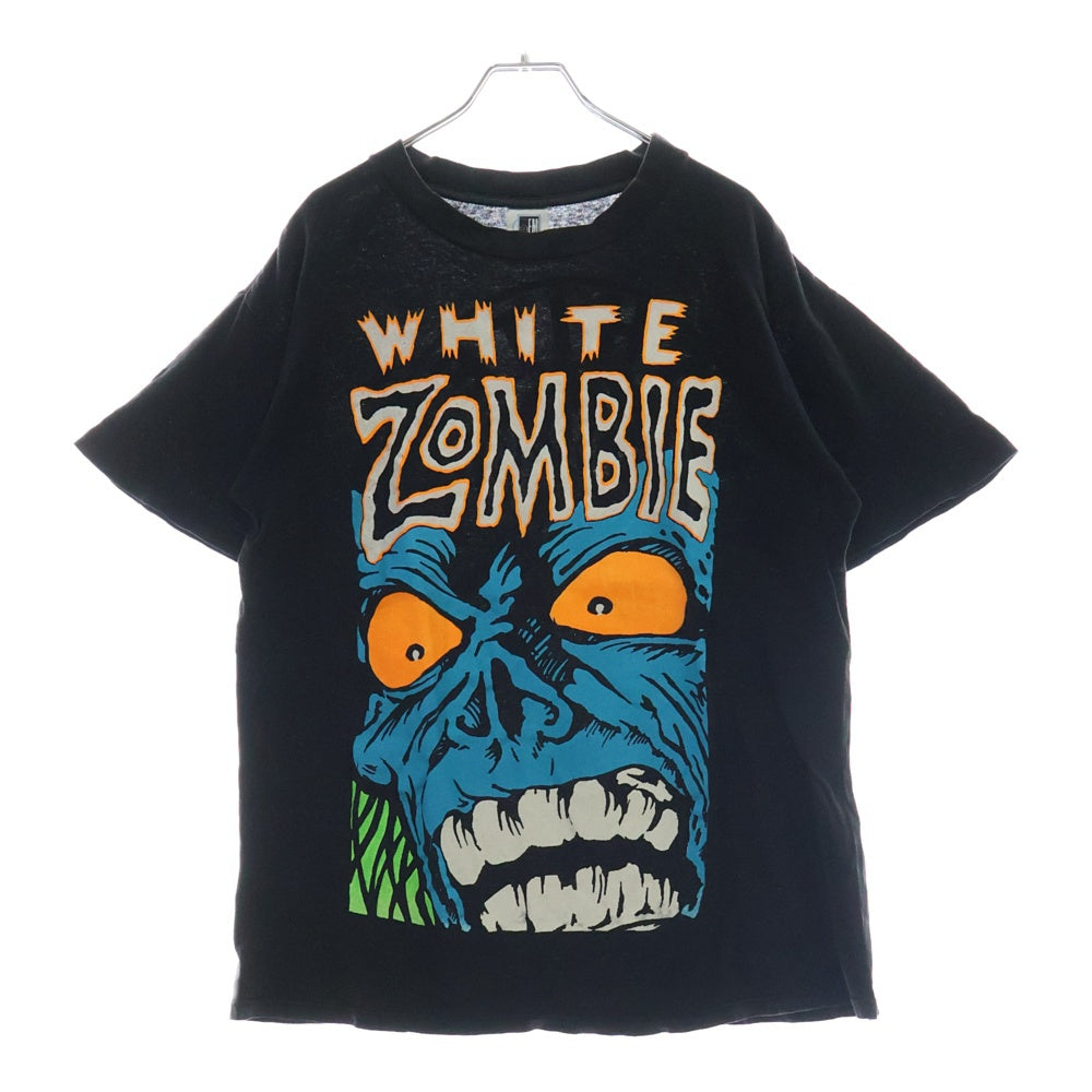 VINTAGE(ヴィンテージ) 90S WHITE ZOMBIE ホワイトゾンビ 両面プリント 半袖Tシャツ ブラック