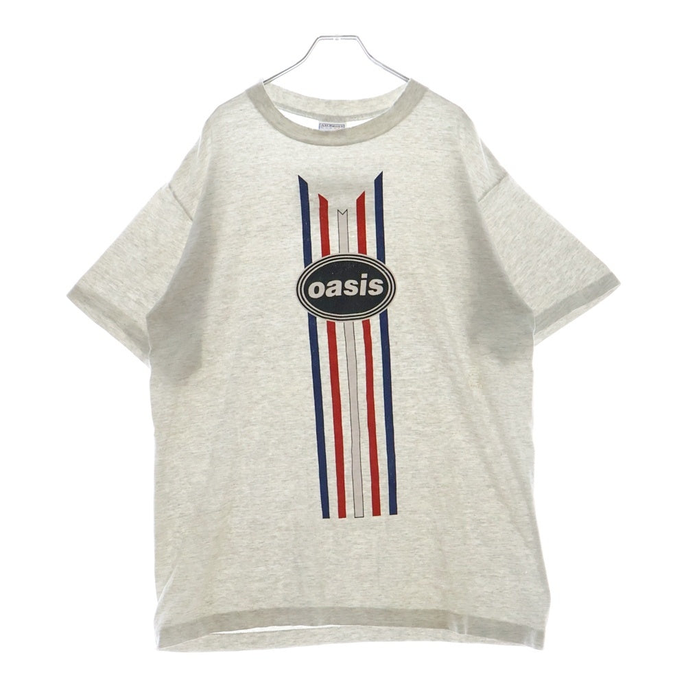 VINTAGE(ヴィンテージ) 90S OASIS GREY LOGO オアシス 両面プリント 半袖Tシャツ グレー