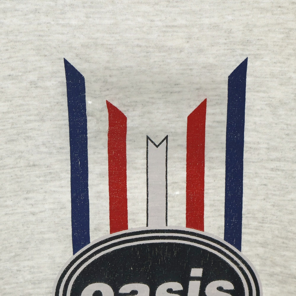 VINTAGE(ヴィンテージ) 90S OASIS GREY LOGO オアシス 両面プリント 半袖Tシャツ グレー