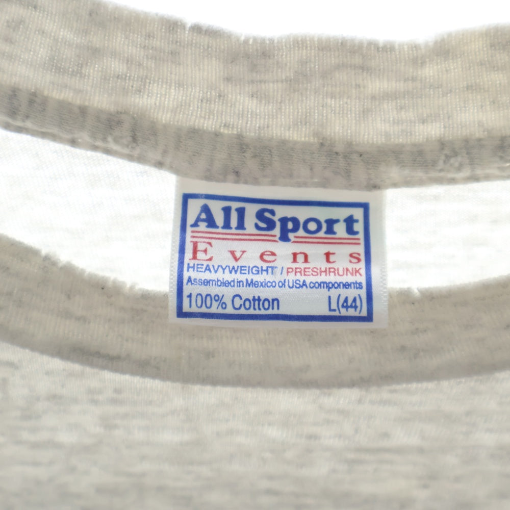VINTAGE(ヴィンテージ) 90S OASIS GREY LOGO オアシス 両面プリント 半袖Tシャツ グレー