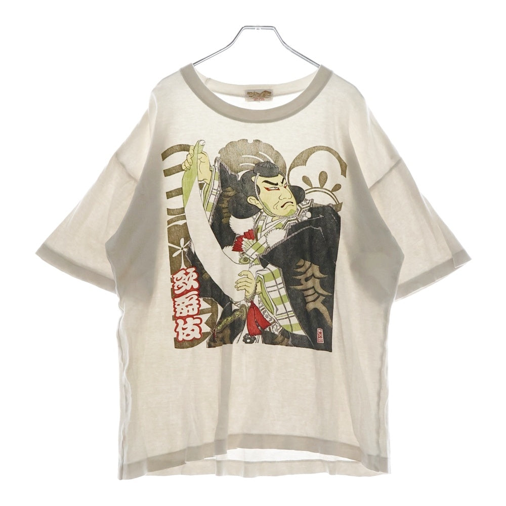 VINTAGE(ヴィンテージ) 90S 歌舞伎 グラフィックプリント 半袖Tシャツ ホワイト