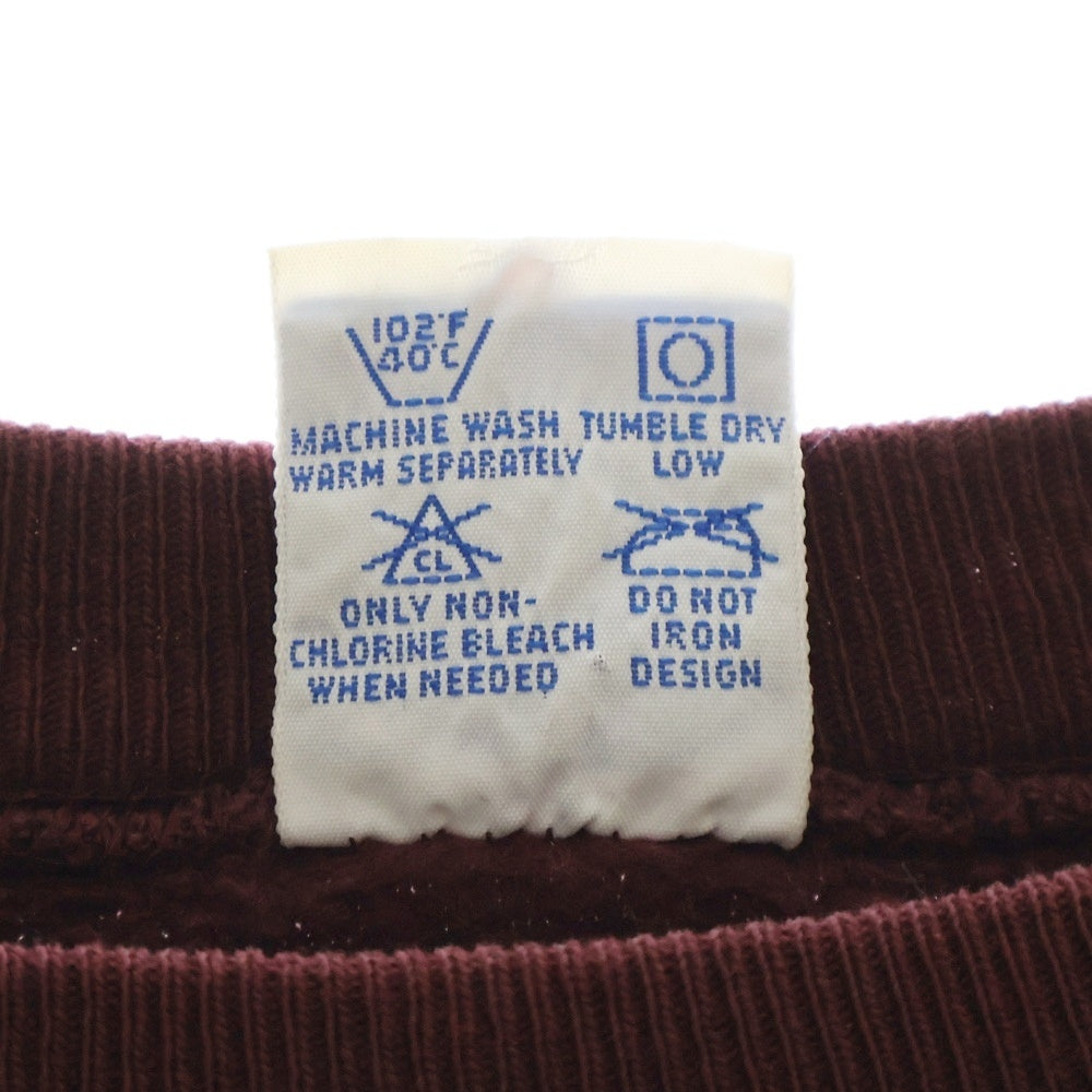 CHAMPION(チャンピオン) 90S 刺繍タグ TEXAS A&M REVERSE WEAVE カレッジロゴ リバースウィーブ クルーネックスウェット バーガンディ