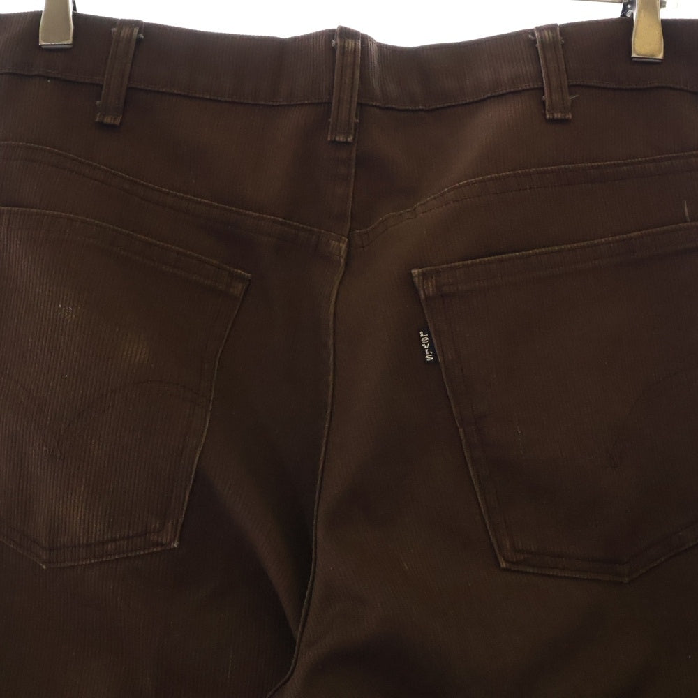 Levi's(リーバイス) 80S STA-PREST 42TALON スタプレ コーデュロイ ブーツカット トラウザー パンツ ブラウン