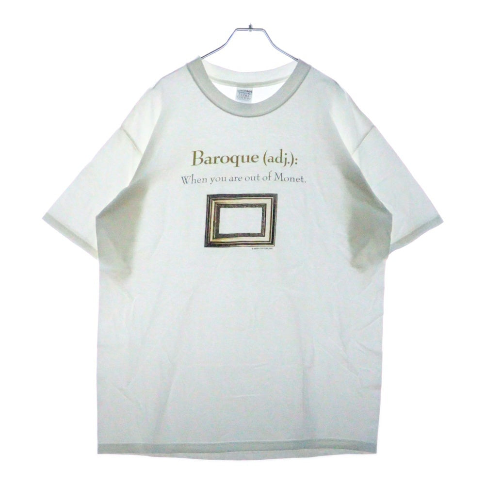 VINTAGE(ヴィンテージ) 00s When You Are Out Of Monet TEE モネ フロントプリント半袖Tシャツ カットソー ホワイト