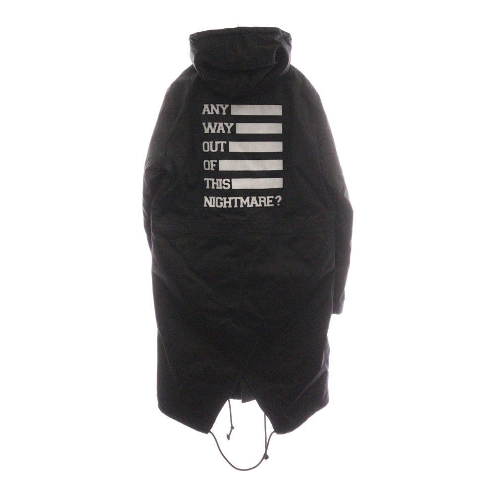 RAF SIMONS(ラフシモンズ) 17AW DETLEF E81 Parka With Removable Jacket ライナー付き オーバーサイズ モッズコート ブラック 709-010011