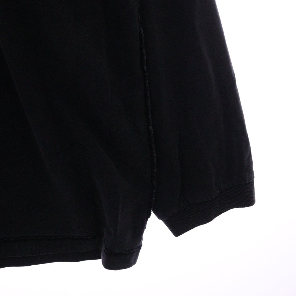 VETEMENTS(ヴェトモン) 23AW Inside Out Shark L/S UE54LS140B インサイドアウト シャークプリント オーバーサイズ 長袖Tシャツ ブラック