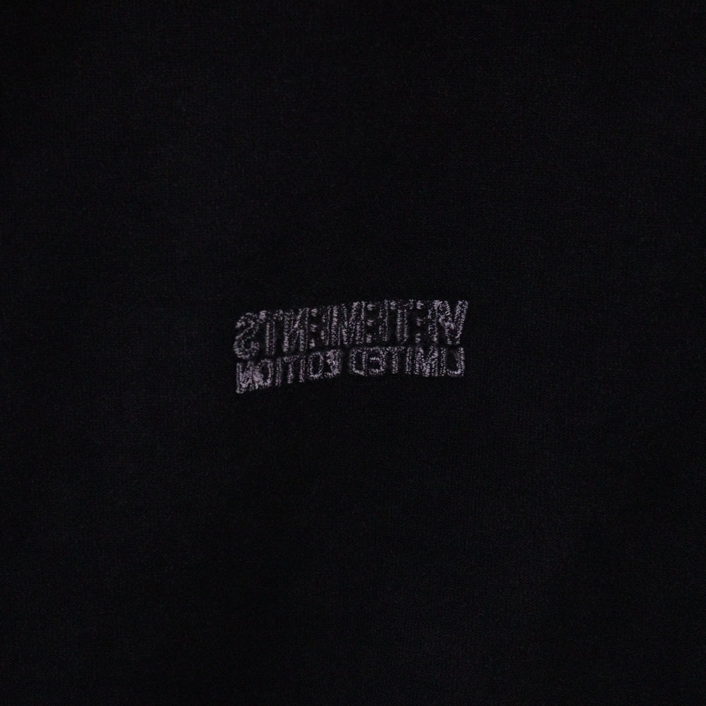 VETEMENTS(ヴェトモン) 23AW Inside Out Shark L/S UE54LS140B インサイドアウト シャークプリント オーバーサイズ 長袖Tシャツ ブラック