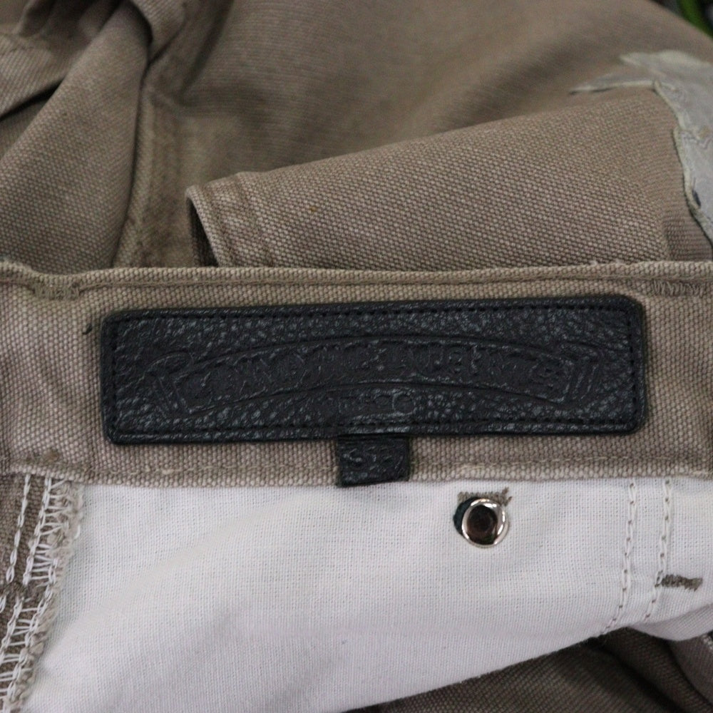 CHROME HEARTS(クロムハーツ) MATTY BOY CARPENTER SEX RECORDS MATTY BOY マッティボーイ クロスパッチ カーペンターパンツ グレー