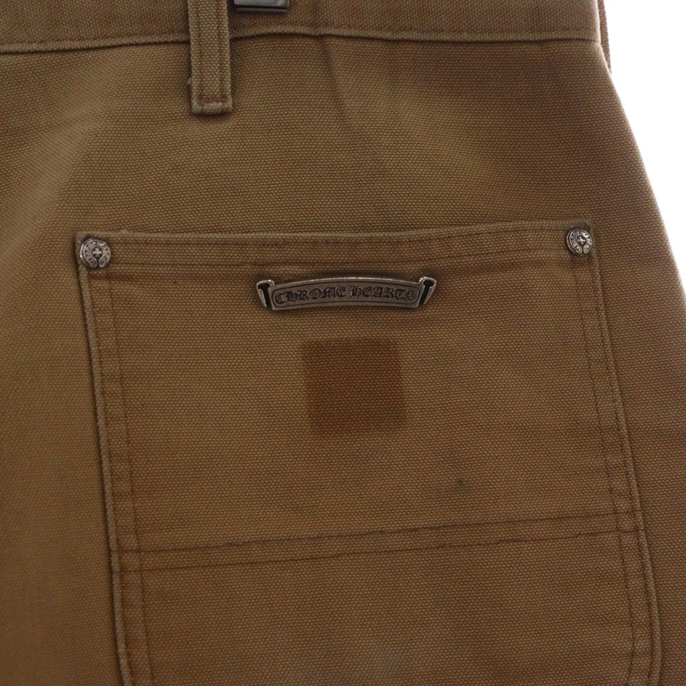 CHROME HEARTS(クロムハーツ) MATTY BOY CARPENTER SEX RECORDS MATTY BOY マッティボーイ クロスパッチ カーペンターパンツ ブラウン