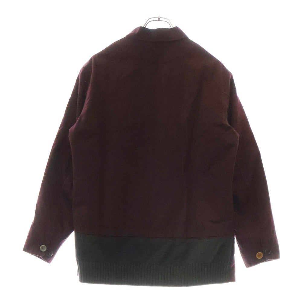 UNDERCOVER ISM(アンダーカバーイズム) 12AW Cotton Quilting Jacket 転写プリント コットン キルティング ジャケット J4202-2 ボルドー
