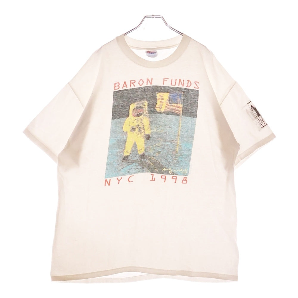 VINTAGE(ヴィンテージ) 90s ANDY WARHOL 1998 Baron Funds アンディウォーホル 半袖プリントTシャツ ホワイト