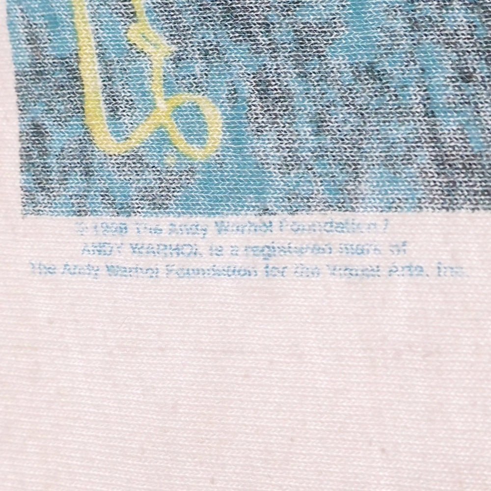 VINTAGE(ヴィンテージ) 90s ANDY WARHOL 1998 Baron Funds アンディウォーホル 半袖プリントTシャツ ホワイト