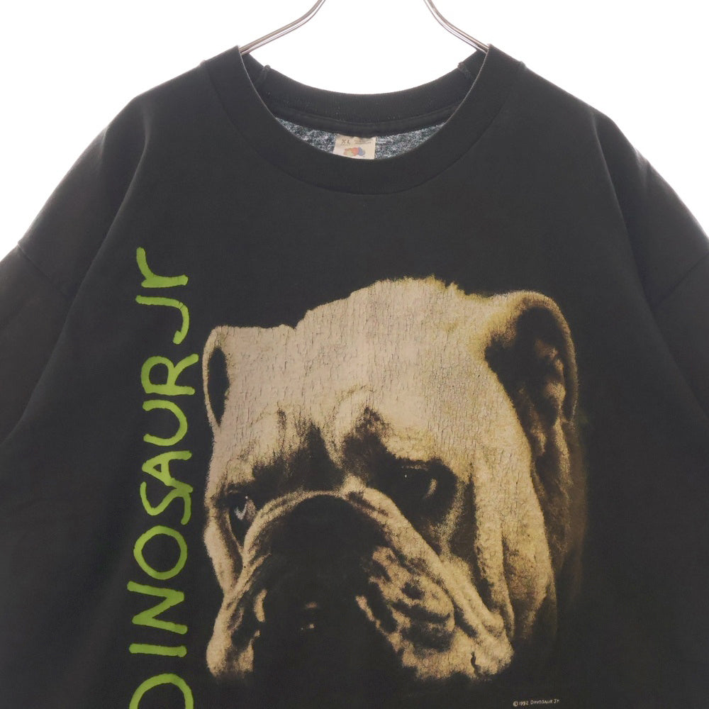VINTAGE(ヴィンテージ) 90s DINOSAUR Jr 1992 Whatever's Cool with Me DOG TEE ダイナソージュニア フロントプリント半袖Tシャツ カットソー ブラック