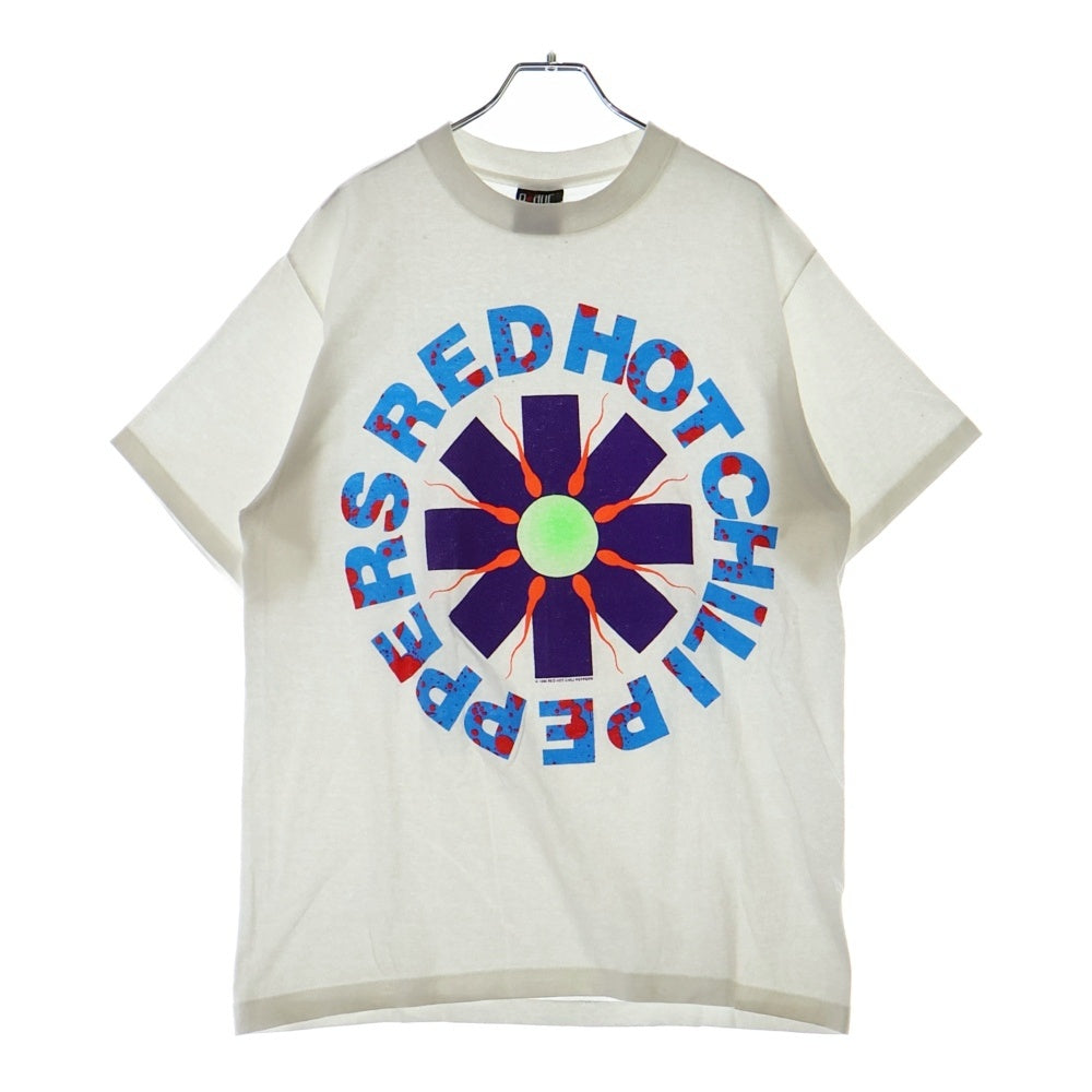 VINTAGE(ヴィンテージ) 90s RED HOT CHILI PEPPERS 1990 WHITE 片面プリント 半袖Tシャツ ホワイト
