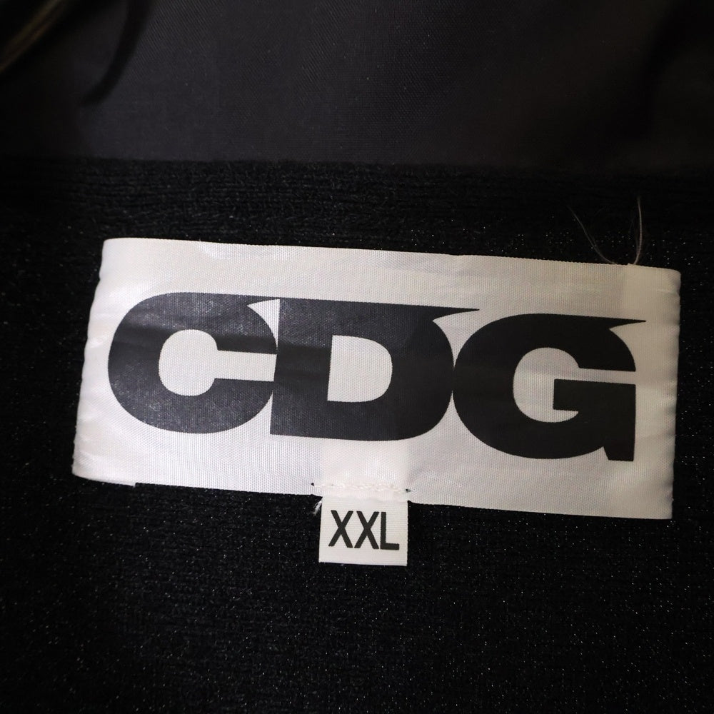 COMME des GARCONS CDG(コムデギャルソン シーディージー) 21AW xSTUSSY ステューシーグラフィックプリント コーチジャケット ブラック SH-J001