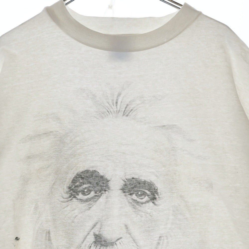 VINTAGE(ヴィンテージ) 90S Albert Einstein アルベルトアインシュタイン デザイン プリント 半袖Tシャツ ホワイト