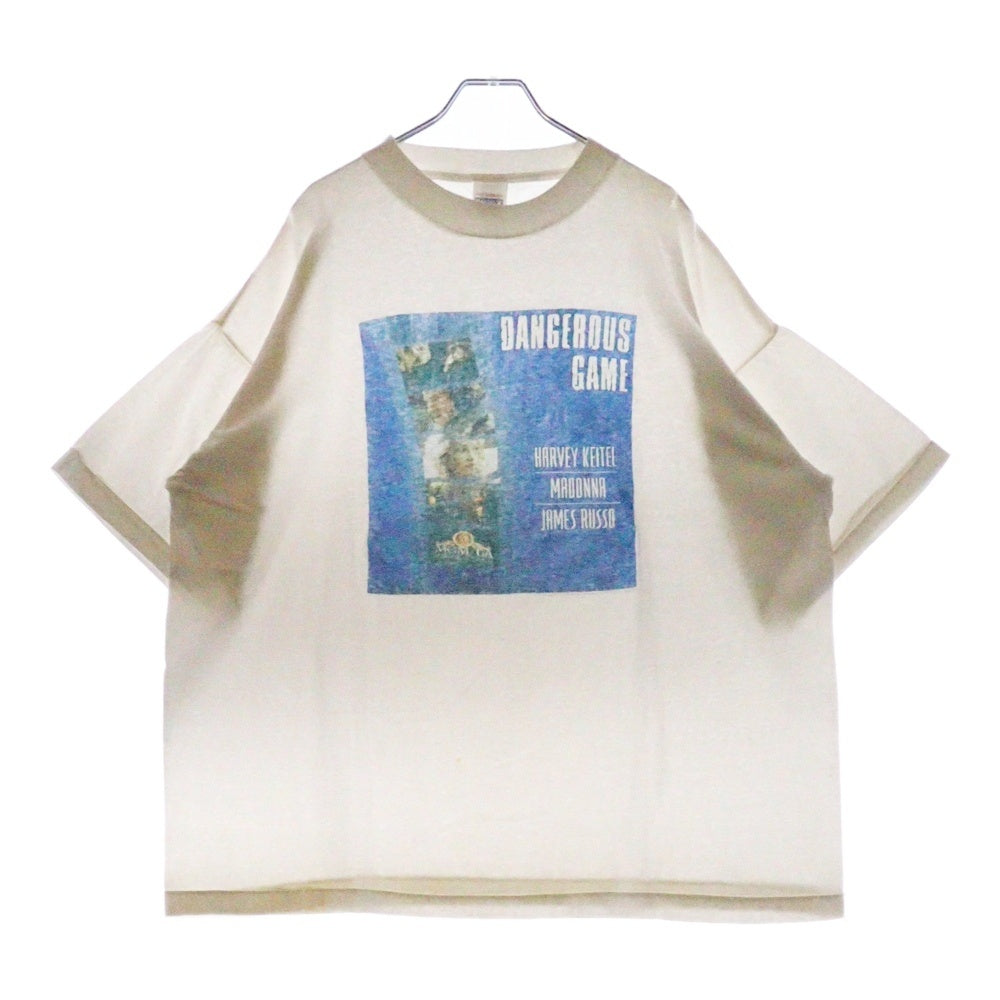 VINTAGE(ヴィンテージ) 90s Dangerous Game TEE スネーク・アイズ ムービー フリントプリント半袖Tシャツ カットソー ホワイト