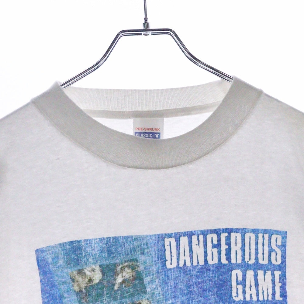 VINTAGE(ヴィンテージ) 90s Dangerous Game TEE スネーク・アイズ ムービー フリントプリント半袖Tシャツ カットソー ホワイト