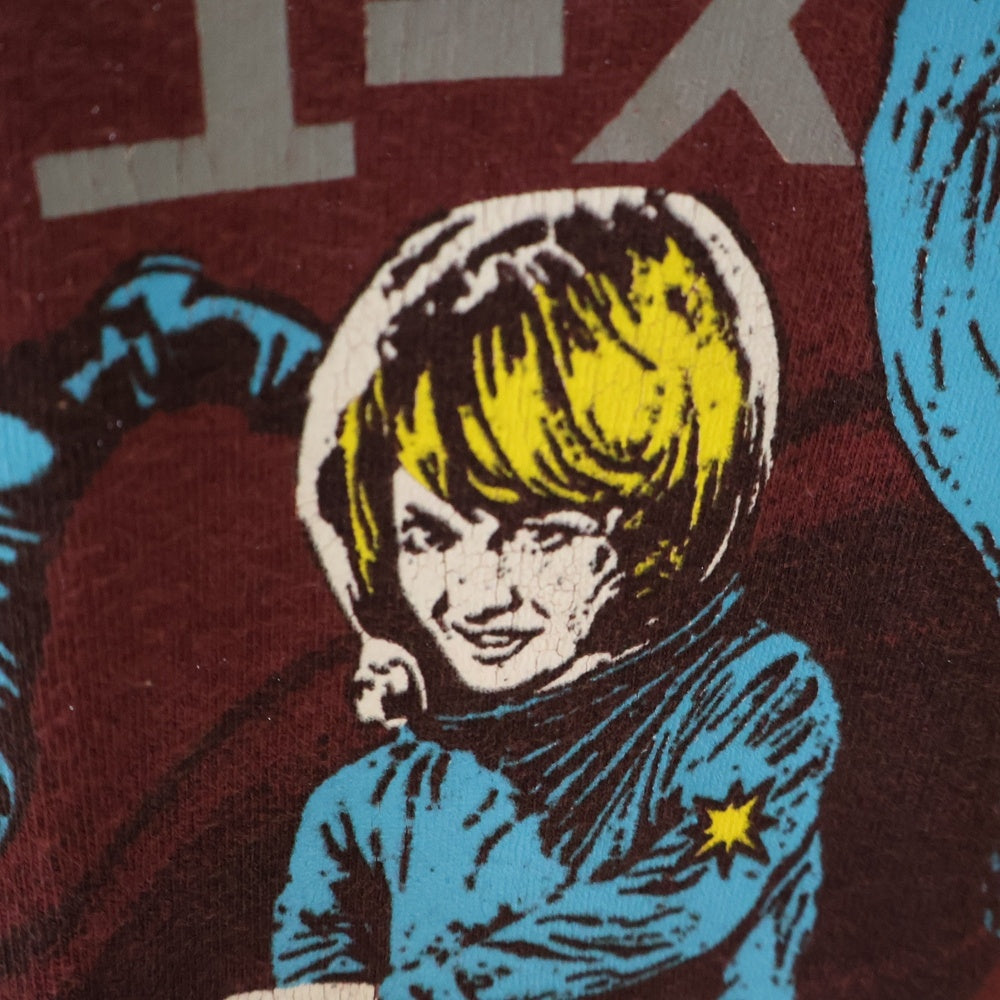 VINTAGE(ヴィンテージ) 90S SONIC YOUTH ヒステリックコミックス 無敵戦隊 ソニックユース 半袖Tシャツ バーガンディ