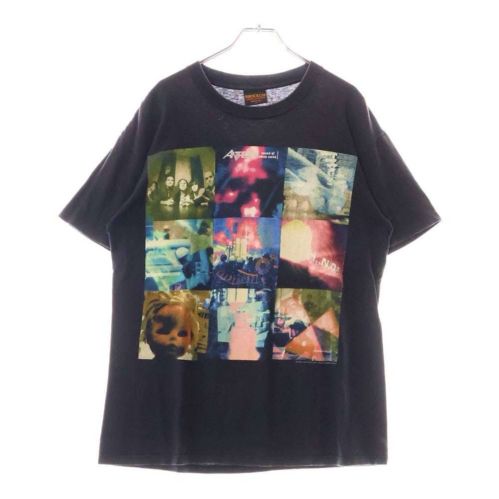 VINTAGE(ヴィンテージ) 90S Anthrax Sound of White Noise アンスラック グラフィックプリント 半袖Tシャツ ネイビー