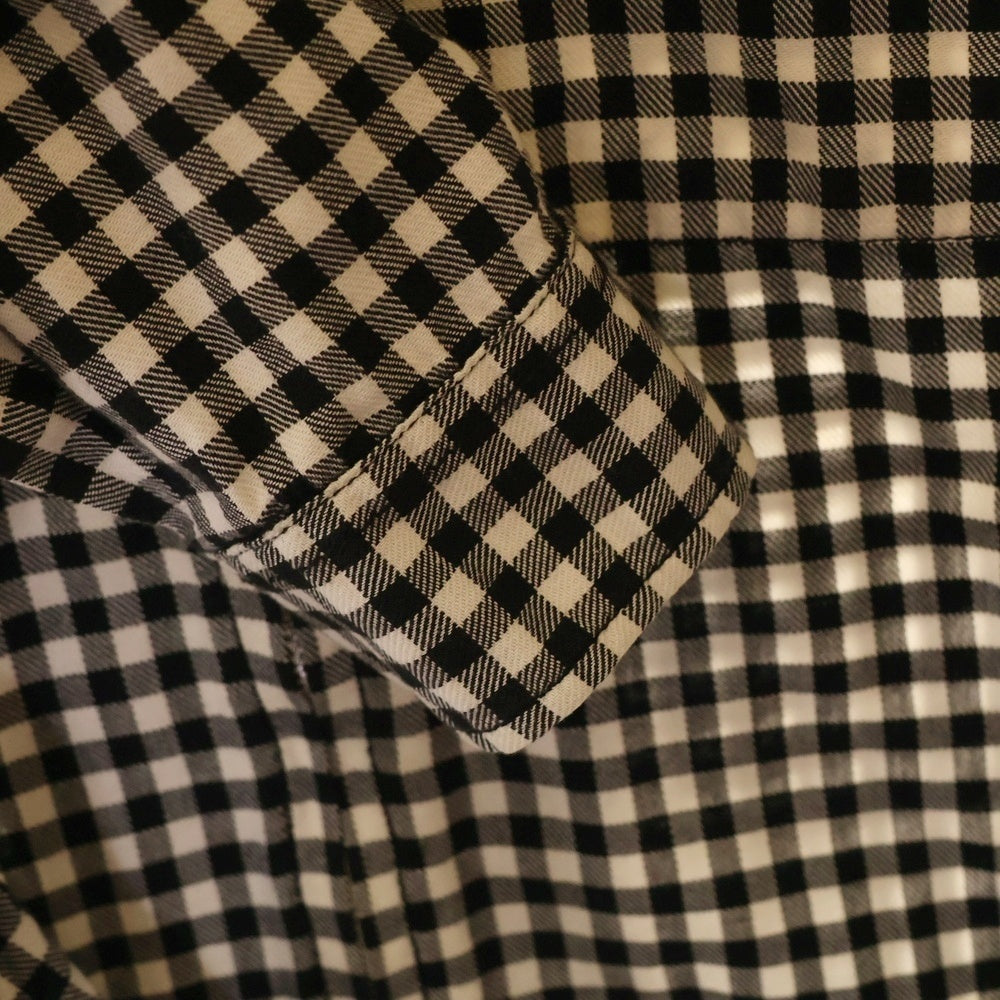 JUNYA WATANABE COMME des GARCONS(ジュンヤワタナベ コムデギャルソン) 07AW チェック ジップアップ シャツジャケット ホワイト/ブラック WT-B005