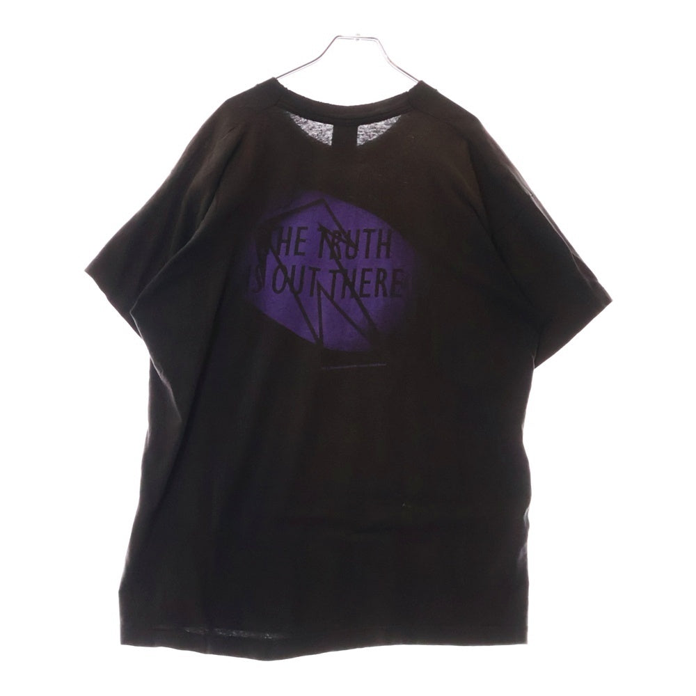 VINTAGE(ヴィンテージ) 90s X-FILES The Truth Is Out There 両面プリント 半袖Tシャツ エックスファイル ブラック×パープル