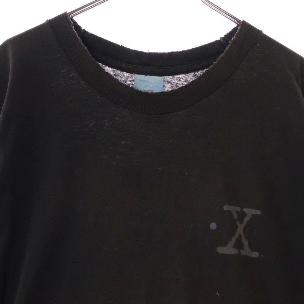 VINTAGE(ヴィンテージ) 90s X-FILES The Truth Is Out There 両面プリント 半袖Tシャツ エックスファイル ブラック×パープル