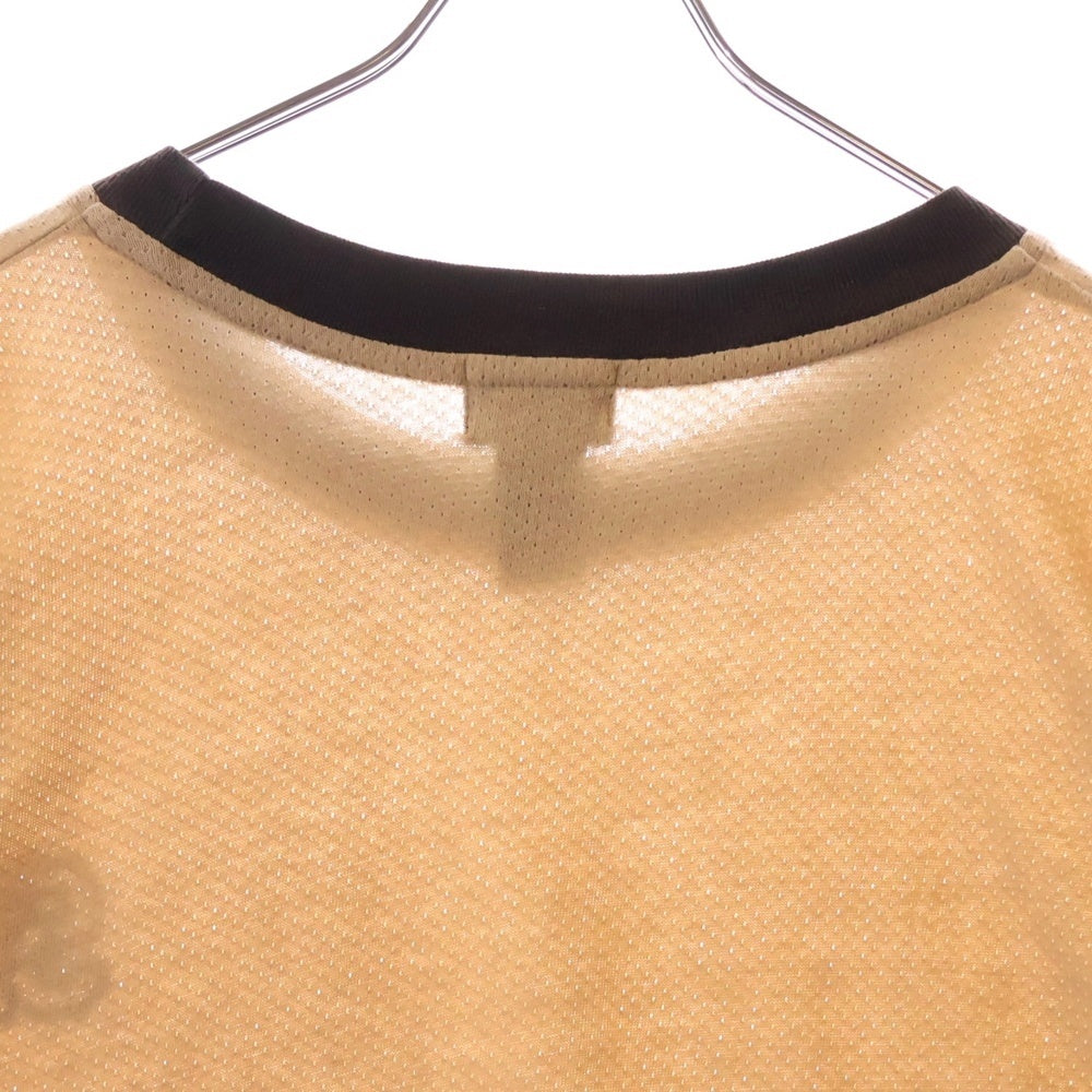 STUSSY(ステューシー) 90S OLD コンタグ コットンメッシュ リンガー 半袖Tシャツ ベージュ