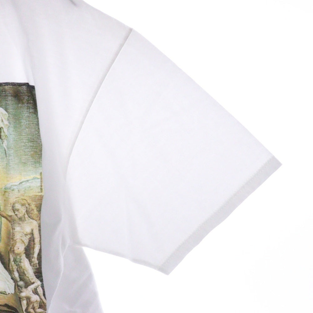 VINTAGE(ヴィンテージ) 90-00S Salvador Dali 新人類の誕生を見つめる地政学の子供 アートプリント 半袖Tシャツ ホワイト