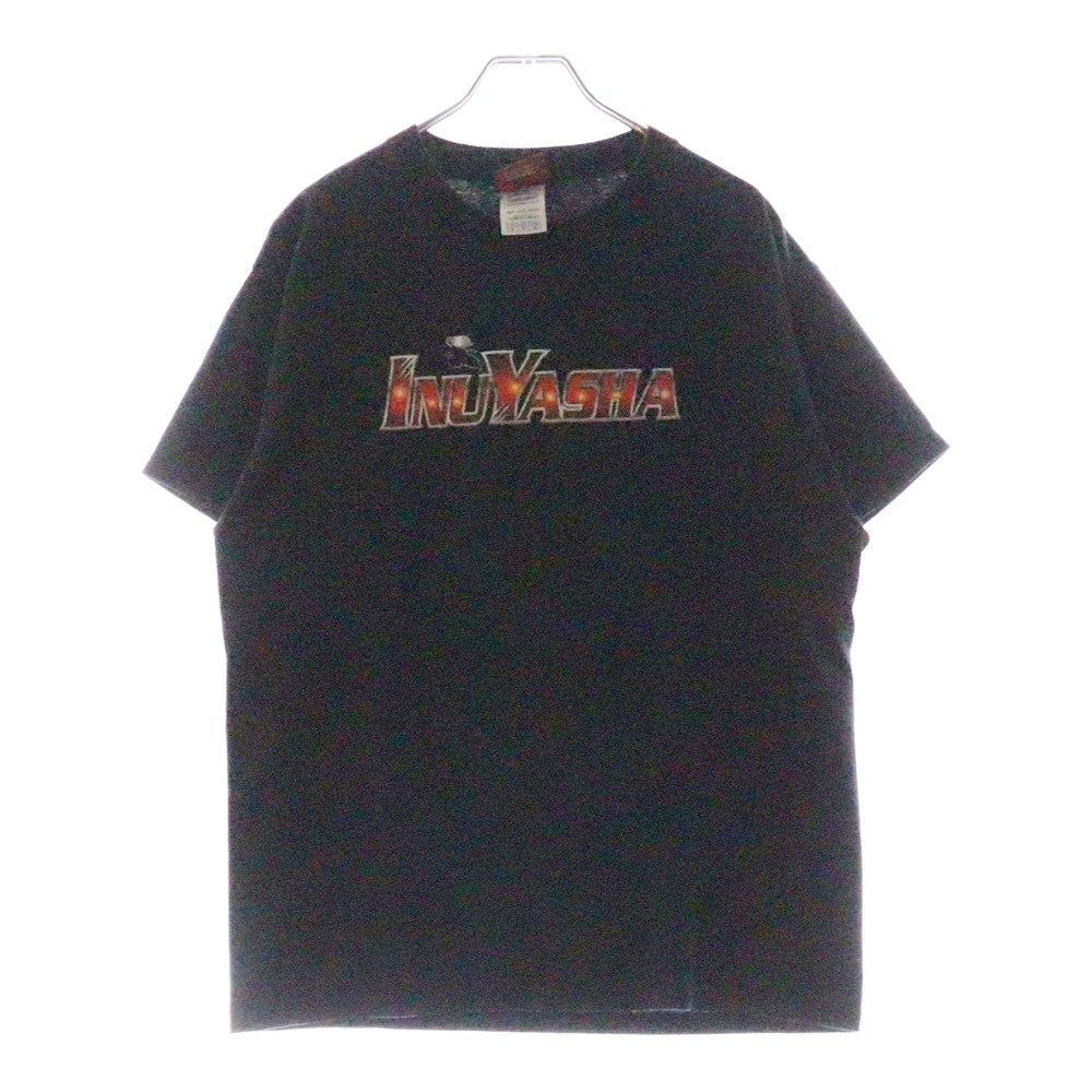 VINTAGE(ヴィンテージ) 00S 犬夜叉 両面プリント 半袖Tシャツ ブラック