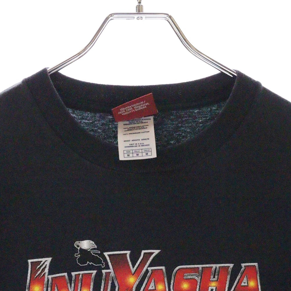 VINTAGE(ヴィンテージ) 00S 犬夜叉 両面プリント 半袖Tシャツ ブラック