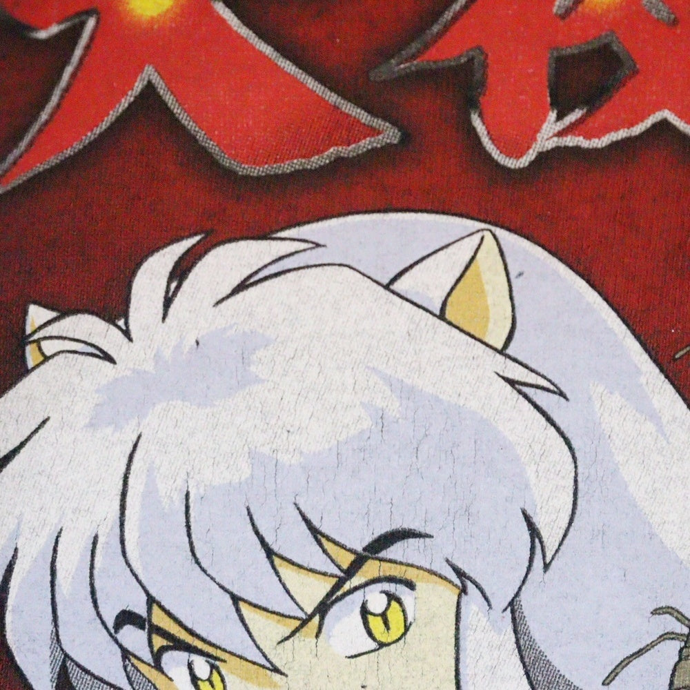 VINTAGE(ヴィンテージ) 00S 犬夜叉 両面プリント 半袖Tシャツ ブラック