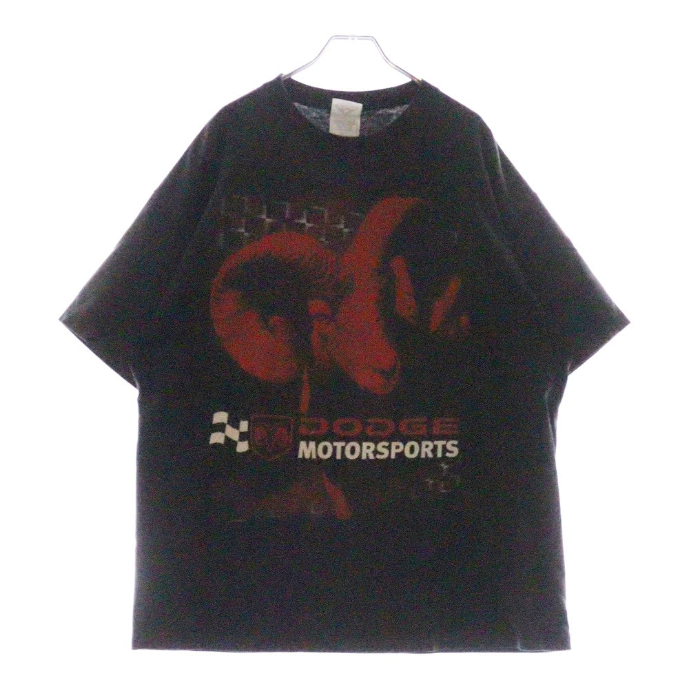 VINTAGE(ヴィンテージ) 00S DODGE MOTORSPORTS 両面プリント 半袖Tシャツ ブラック