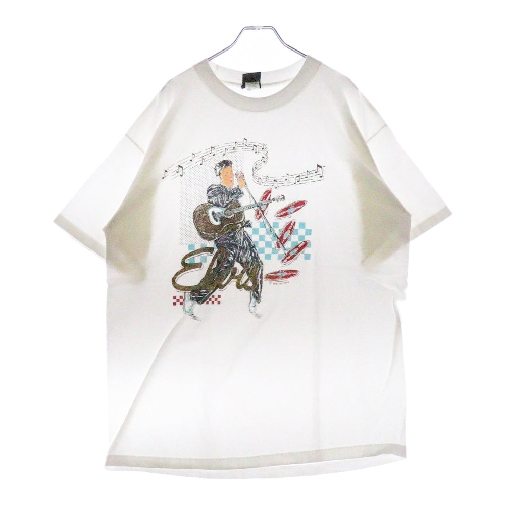VINTAGE(ヴィンテージ) 90S ELVIS PRESLEY エルヴィスプレスリー プリント 半袖Tシャツ ホワイト