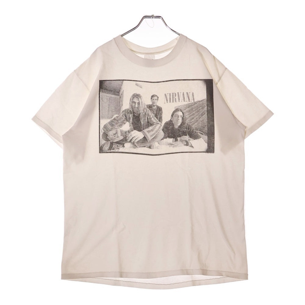 VINTAGE(ヴィンテージ) 90s NIRVANA 1996 MEMBER PORTRAIT ニルヴァーナ メンバープリント 半袖Tシャツ ホワイト