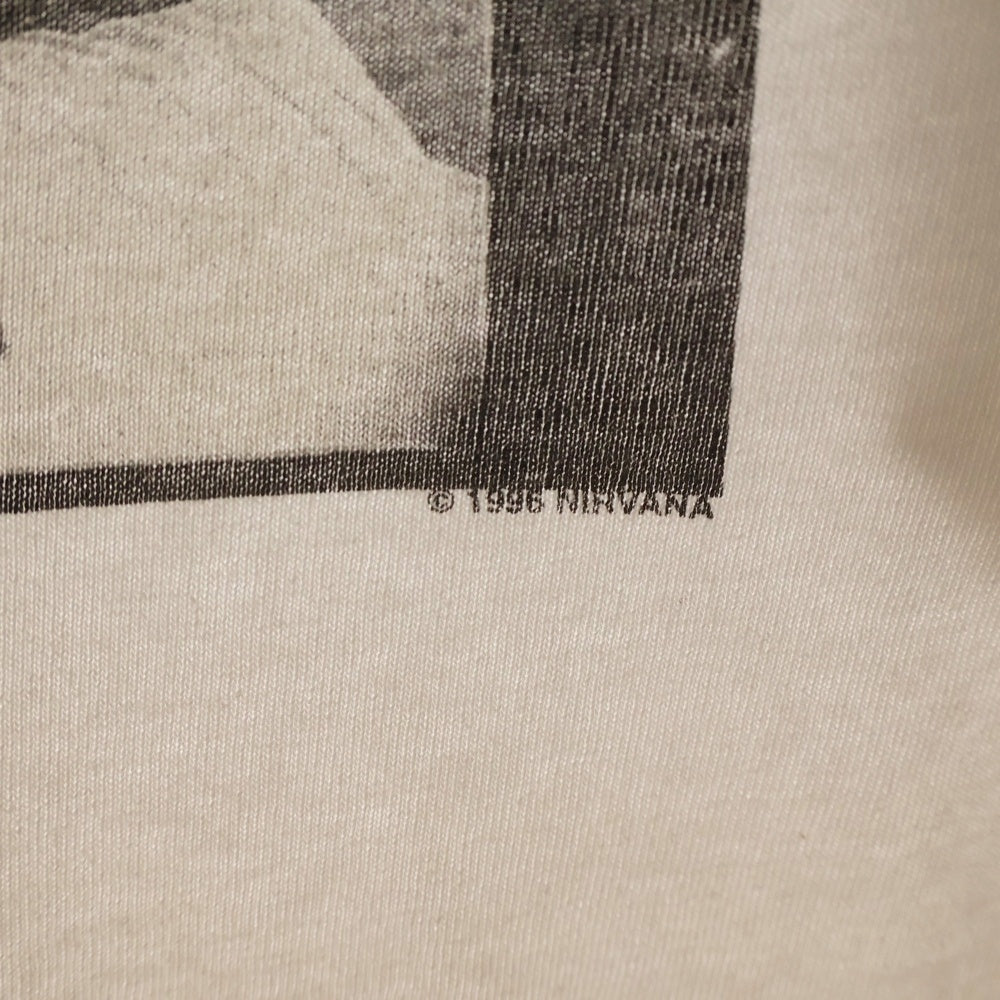 VINTAGE(ヴィンテージ) 90s NIRVANA 1996 MEMBER PORTRAIT ニルヴァーナ メンバープリント 半袖Tシャツ ホワイト