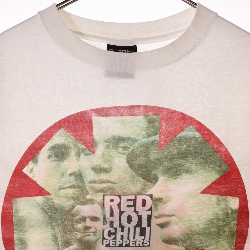 VINTAGE(ヴィンテージ) 90s RED HOT CHILI PEPPERS BLOOD SUGER SEX MAGIK TOUR LOGO & PHOTO 両面プリント 半袖Tシャツ ホワイト