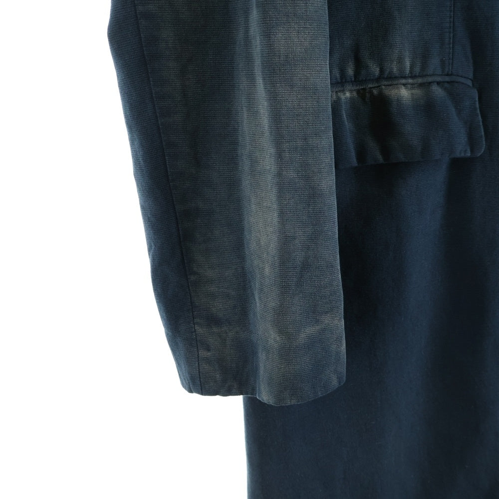 Maison Martin Margiela(メゾンマルタンマルジェラ) 04SS Archive 本人期 白タグ カットオフ ヴィンテージ 加工 ノーカラーコート ブラック