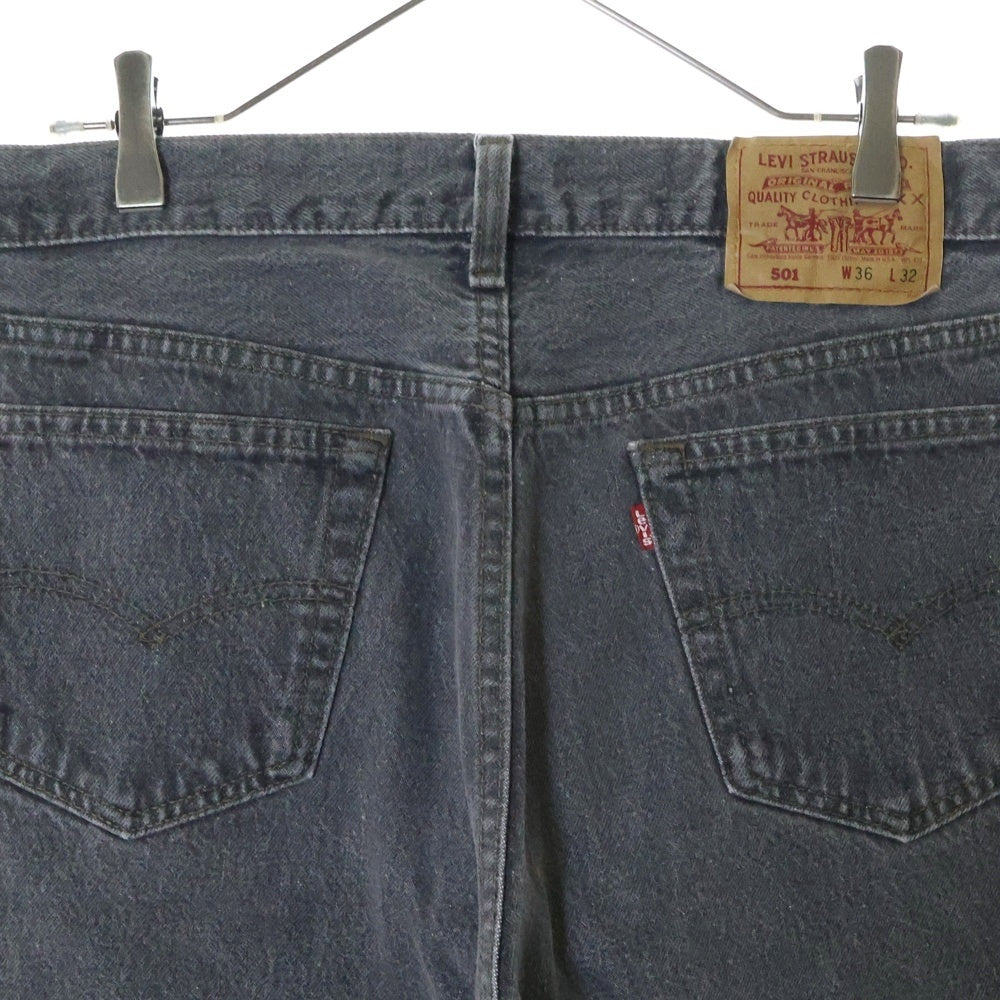 Levi's(リーバイス) 90S 501 先染め ブラックデニムパンツ ブラック