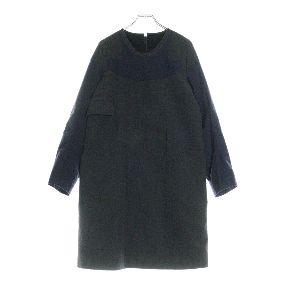 UNDERCOVER(アンダーカバー) 96AW ARCHIVE WIRE期 黒タグ 裏地メッシュ 切り替えデザインワンピース レディース ネイビー