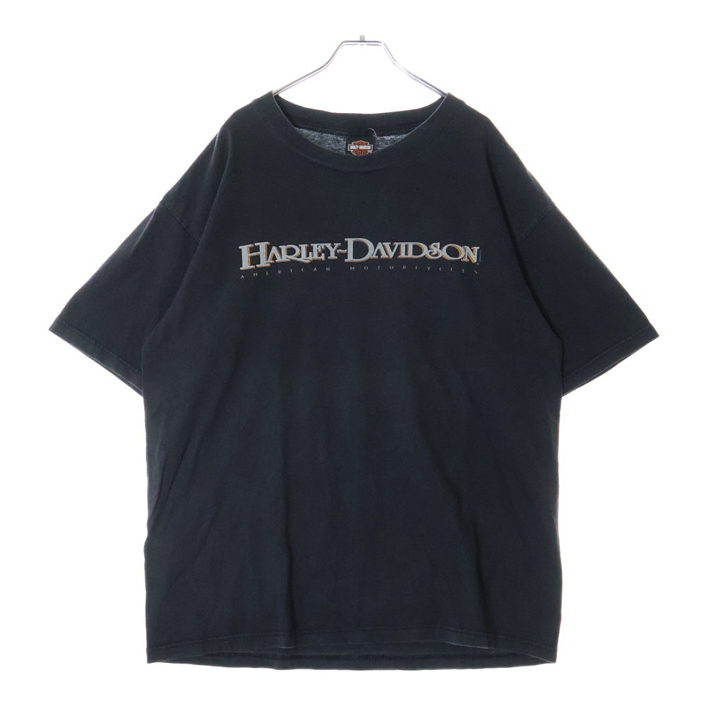 VINTAGE(ヴィンテージ) 00S Harley-Davidson 両面プリント 半袖Tシャツ ブラック