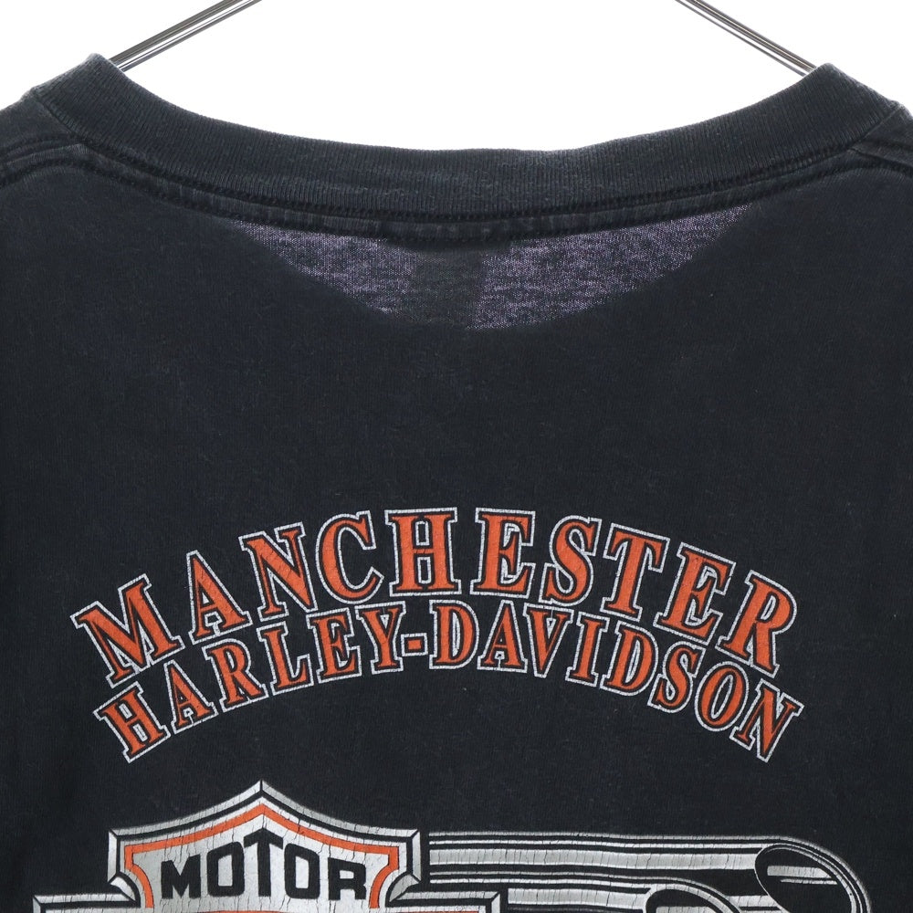 VINTAGE(ヴィンテージ) 00S Harley-Davidson 両面プリント 半袖Tシャツ ブラック