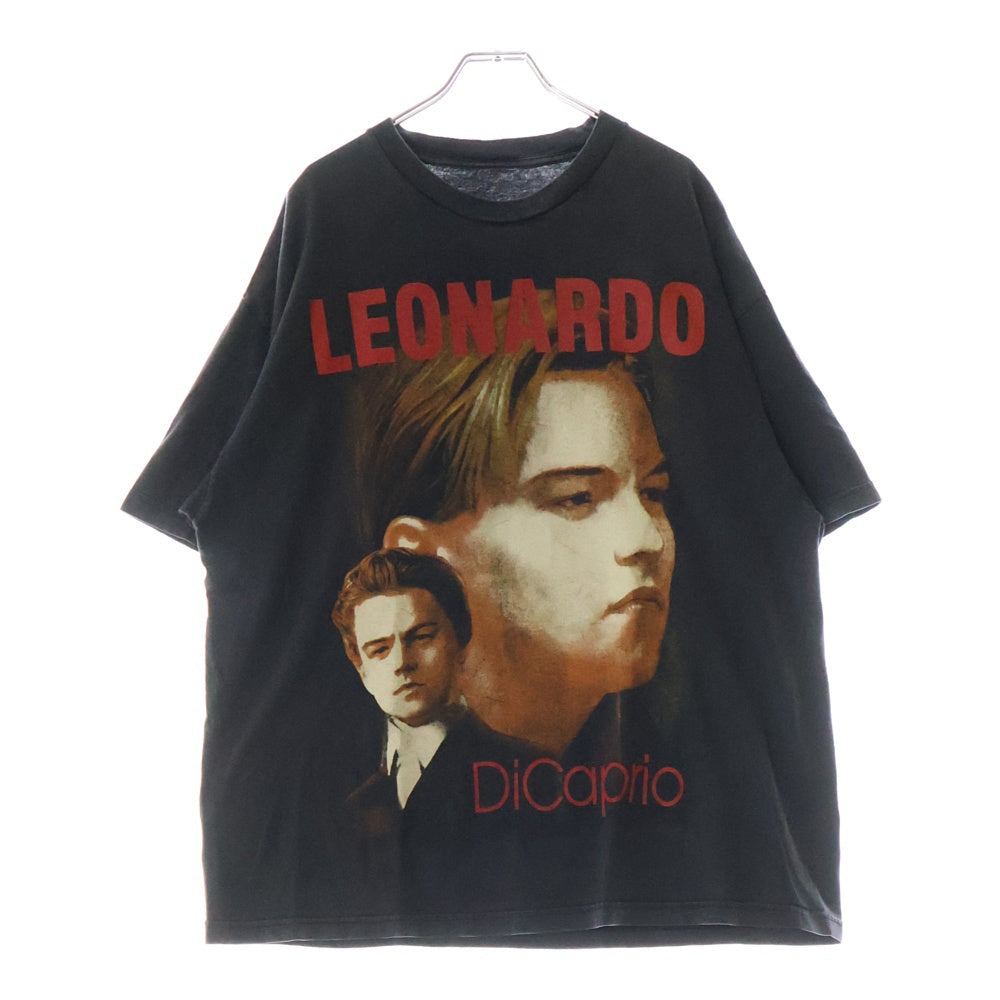 VINTAGE(ヴィンテージ) 90S Titanic Leonardo DiCaprio Movie Bootleg タイタニック レオナルドディカプリオ ブートレグ 両面プリント 半袖Tシャツ ブラック
