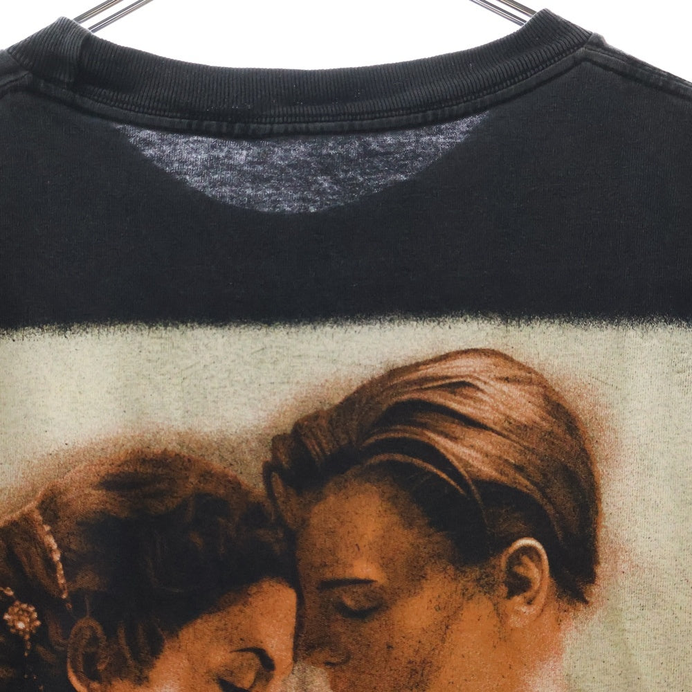 VINTAGE(ヴィンテージ) 90S Titanic Leonardo DiCaprio Movie Bootleg タイタニック レオナルドディカプリオ ブートレグ 両面プリント 半袖Tシャツ ブラック