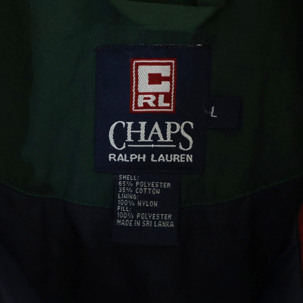 CHAPS RALPH LAUREN(チャップス ラルフローレン) 90S バイカラーデザイン ハイネックジップアップジャケット マルチカラー