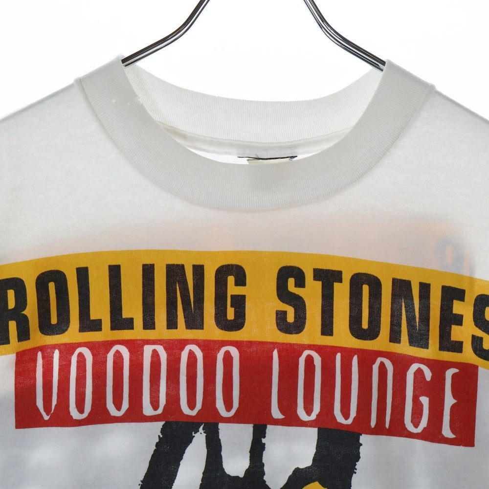 VINTAGE(ヴィンテージ) 90s ROLLING STONES VOODOO LOUNGE 1994 TOUR BOOTLEG ローリングストーンズ 半袖Tシャツ カットソー ホワイト