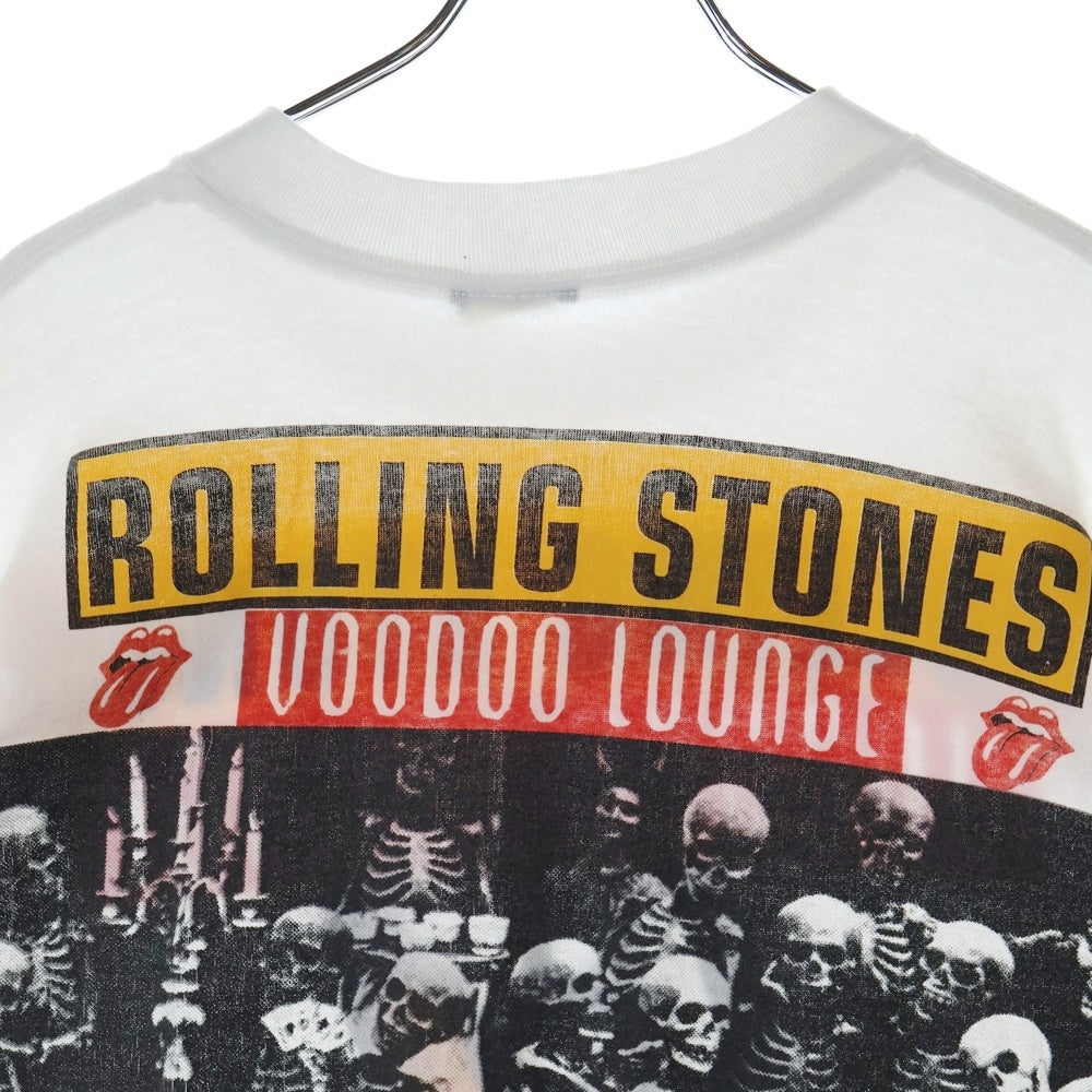 VINTAGE(ヴィンテージ) 90s ROLLING STONES VOODOO LOUNGE 1994 TOUR BOOTLEG ローリングストーンズ 半袖Tシャツ カットソー ホワイト