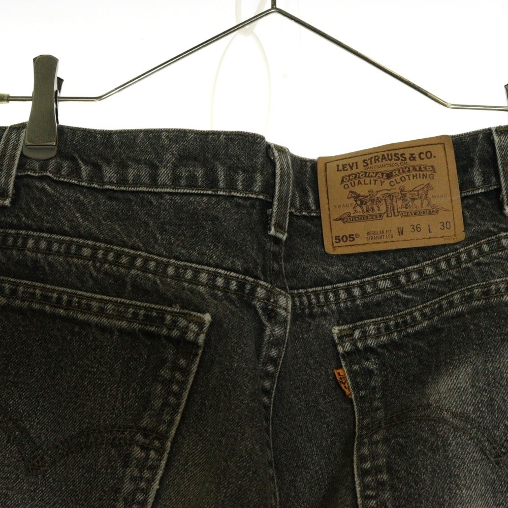 Levi's(リーバイス) 90S 505 USA製 ブラックデニム パンツ ブラック