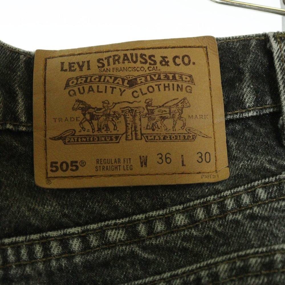 Levi's(リーバイス) 90S 505 USA製 ブラックデニム パンツ ブラック