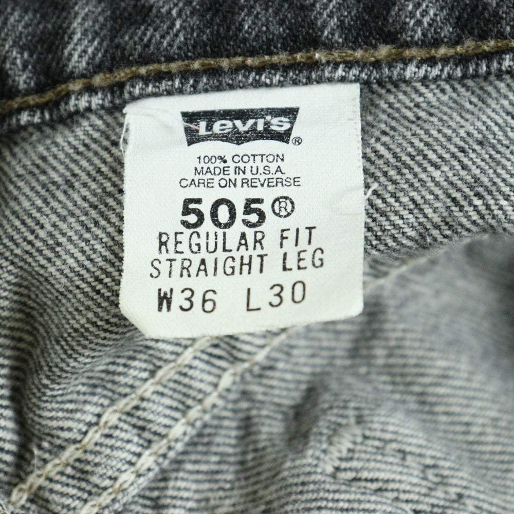 Levi's(リーバイス) 90S 505 USA製 ブラックデニム パンツ ブラック